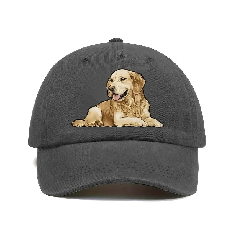 Golden Retriever Baseball Cap — Adjustable Sports Hat for Dog Lovers
