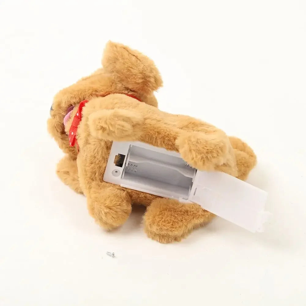 Interactive Plush Robot Puppy Toy — Walking, Barking & Tail Wagging