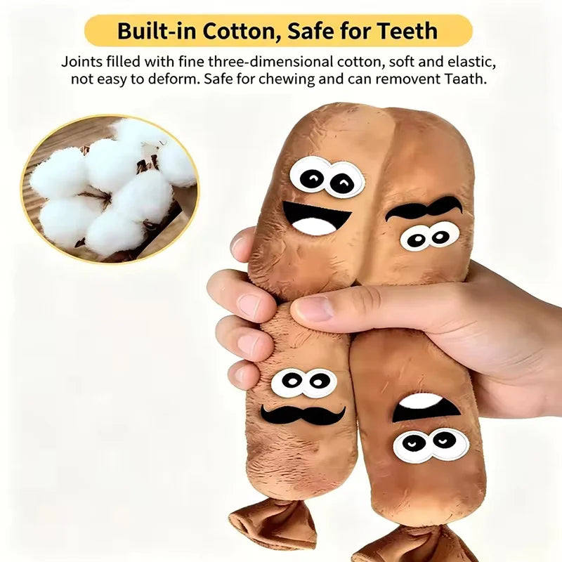 Squeaky Sausage Dog Toy – Plush Chew & Interactive Play