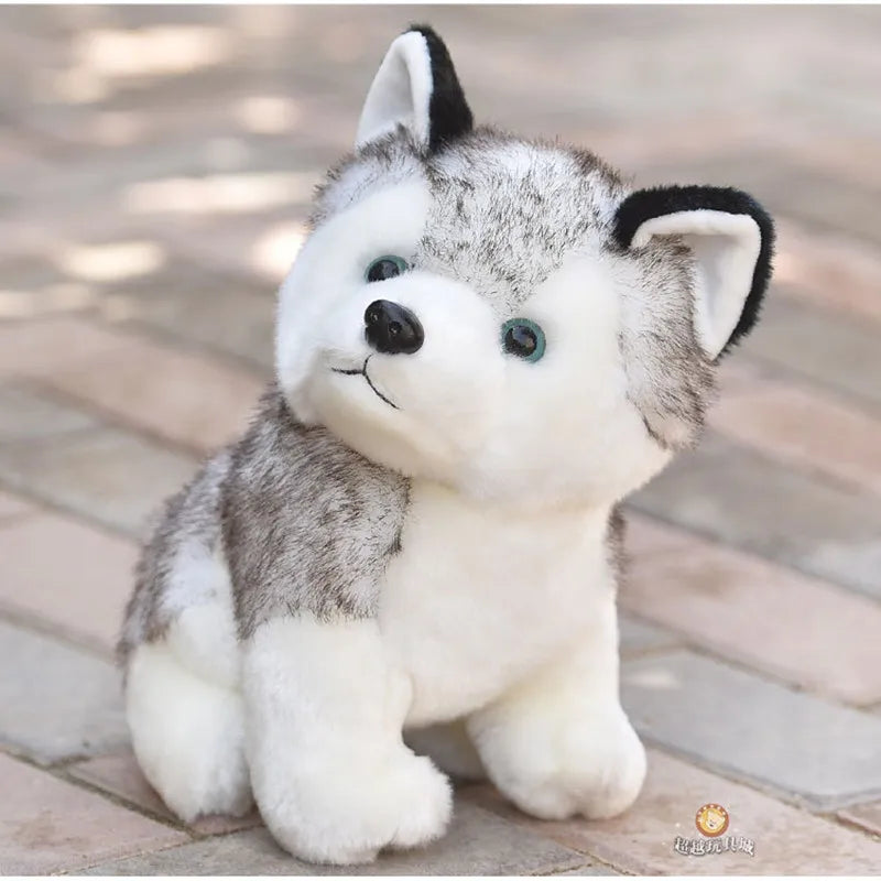 Husky Plush Stuffed Toy – Cute Simulation Husky Dog Doll (10/20cm)