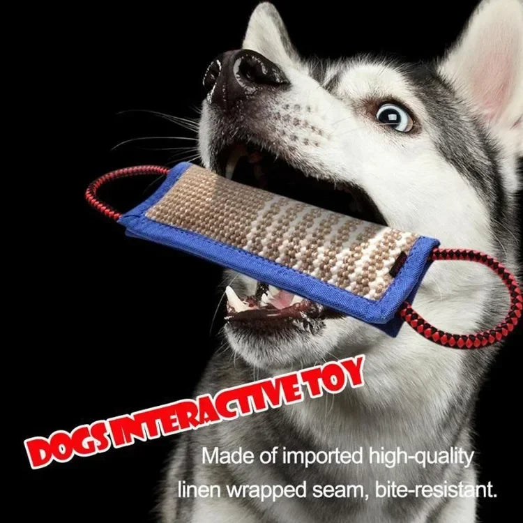 Jute Dog Bite Tug Toy — Durable Training Chew Toy for Medium & Large Dogs