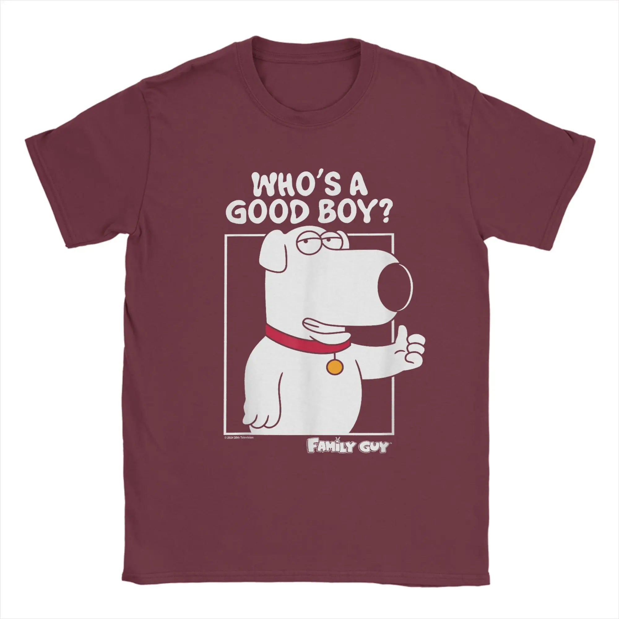 Brian Griffin "Who's a Good Boy" T-Shirt — Family Guy Dog Tee