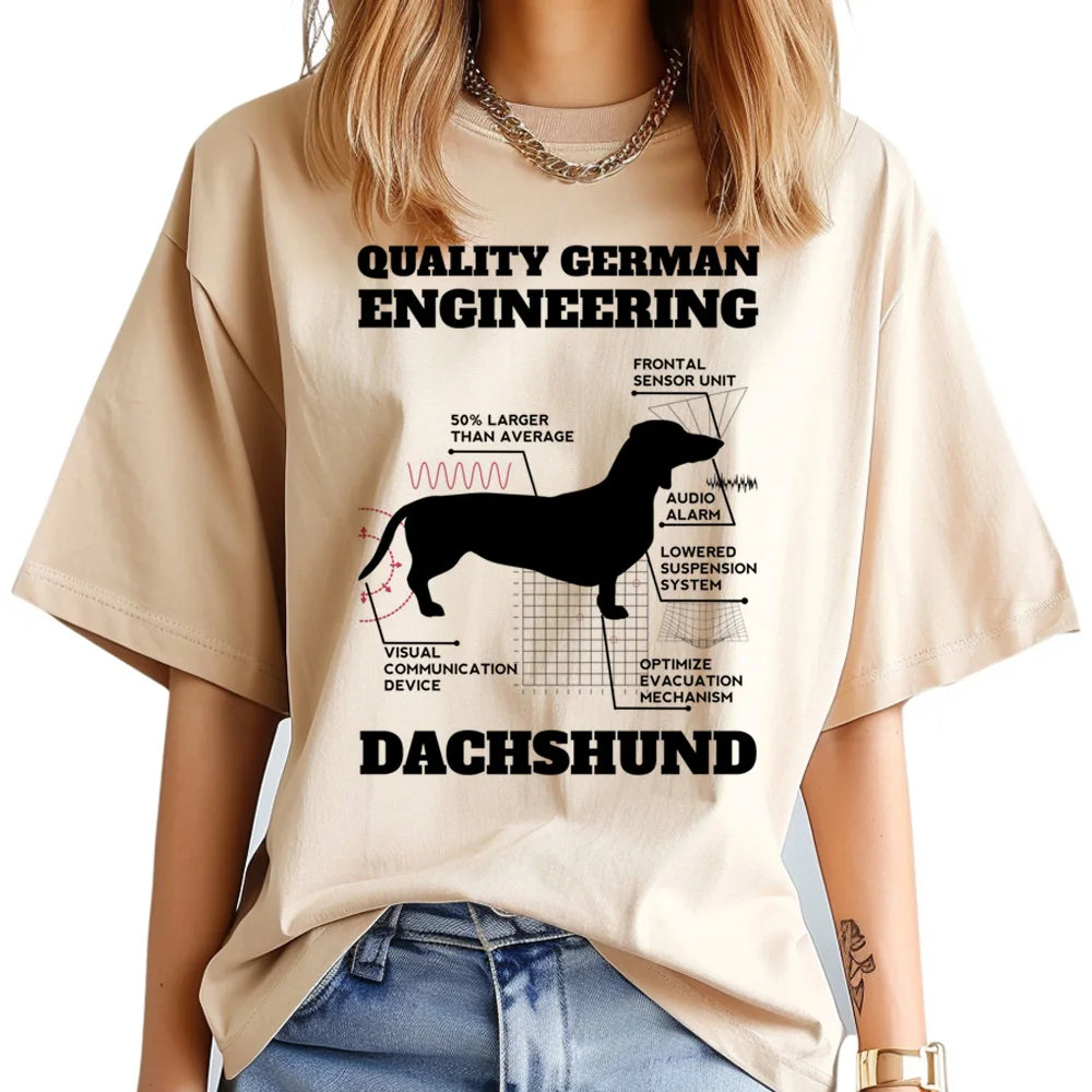 Funny Dachshund Print T-Shirt – Cute Dog Lover Tee