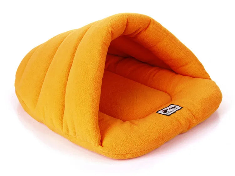 Slipper Cave Dog Bed — Cosy Winter Nest for Small Dogs & Cats
