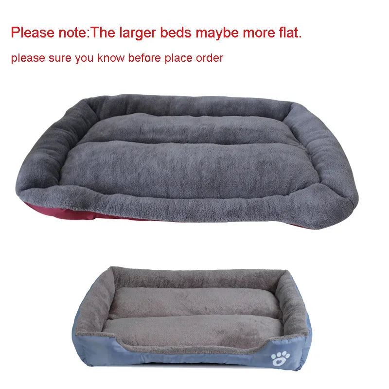 Paw Sofa Dog Bed — Waterproof Fleece Pet Bed for Small to Large Dogs (S–3XL)