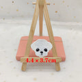 Dog Embroidery Iron-On Patch – Cute Dog Head Applique for Clothing & DIY