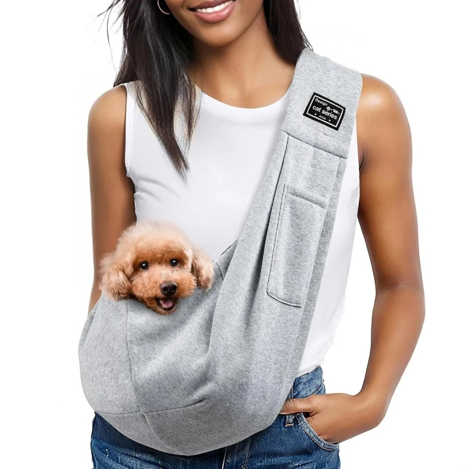 Dog Carrier Sling — Hands-Free Pet Sling for Small Dogs & Cats