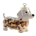 Dachshund Glass Treat Jar — Airtight Dog Snack Storage Canister