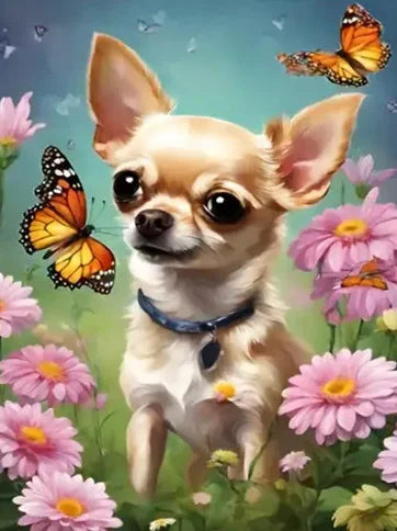 Diamond Art Painting Dog Animal 30X40cm Full Round Drill Picture Of Rhinestones Embroidery Wall Decor Cross Stitch,frameless