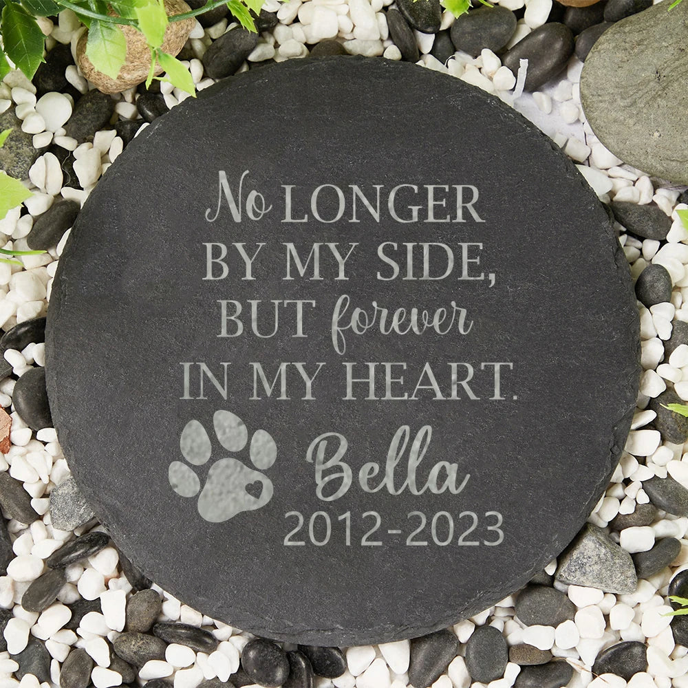 Personalised Dog Memorial Garden Stone – Pet Loss Gift with Engraved Name