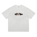 Dachshund Graphic Oversized Tee — Harajuku Y2K Streetwear Men's Cotton T-Shirt