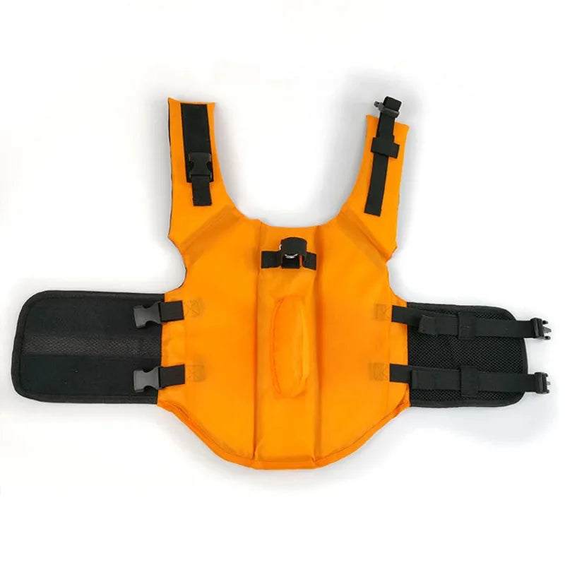 Shark Fin Dog Life Jacket – Adjustable Swimming Safety Vest with Rescue Handle