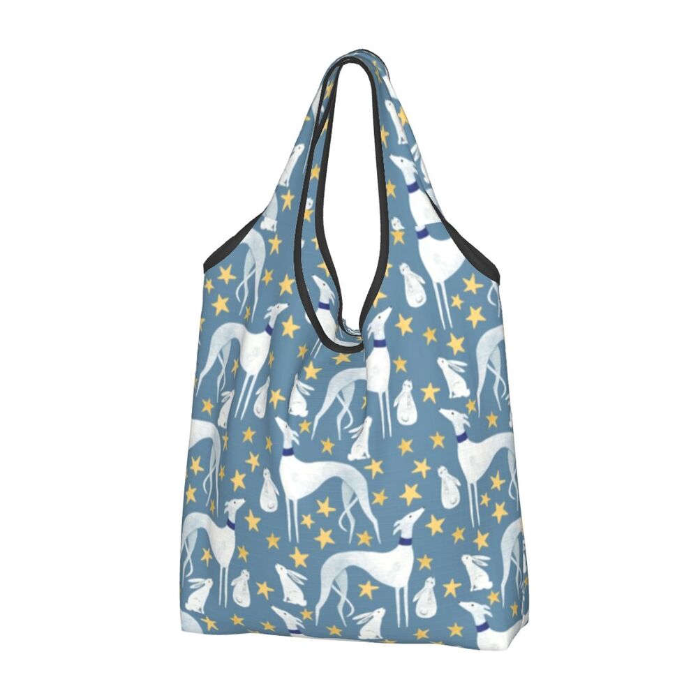 Greyhound Tote Bag — All-Over Print Sighthound Shopping Bag