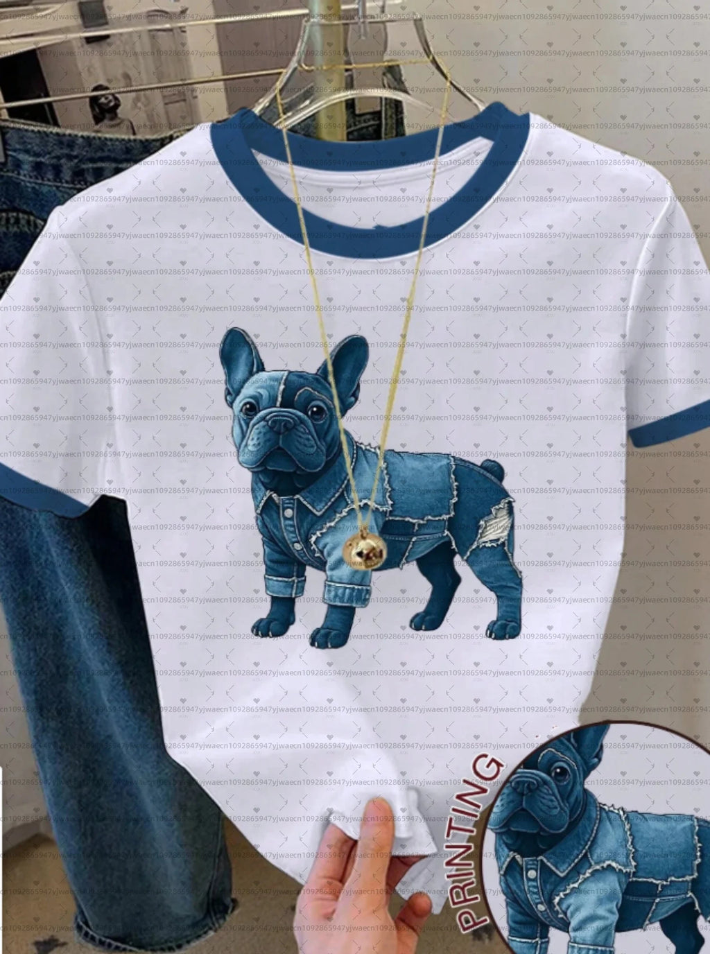 Women's Dog Print T-Shirt — Cute Puppy Design Plus Size Tee