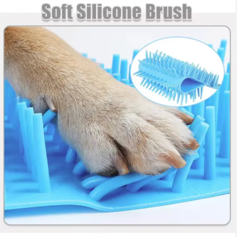 Dog Paw Cleaner Cup with Soft Silicone Combs