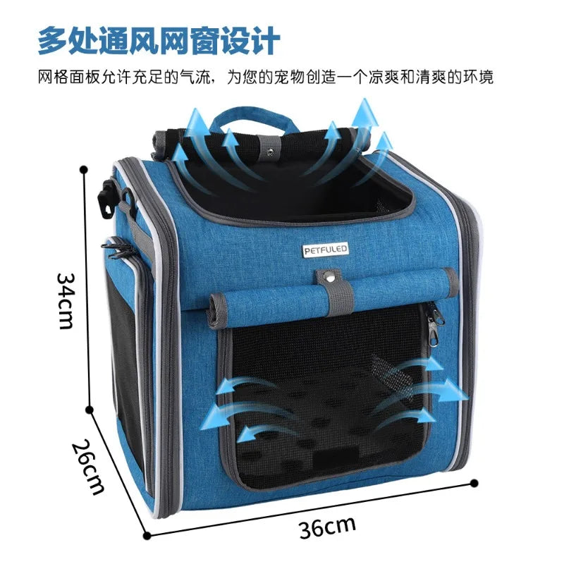 Outdoor Travel Bicycle Rear Pet Bag