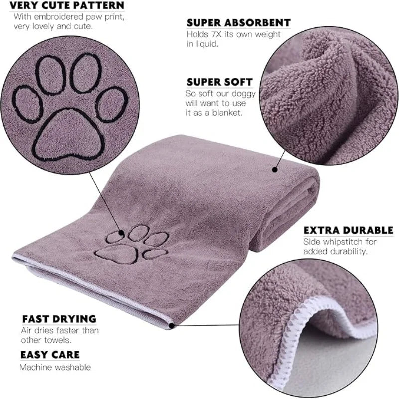 Quick-Dry Dog Bath Towel – Super Absorbent & Gift-Ready