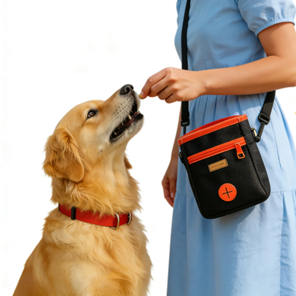 Portable Dog Treat Bag — Training Snack Pouch for Walks & Outdoor Use