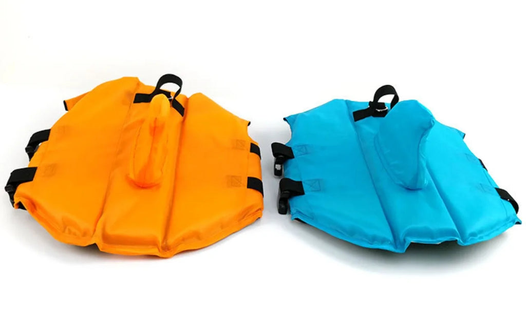 Shark Fin Dog Life Jacket – Adjustable Swimming Safety Vest with Rescue Handle