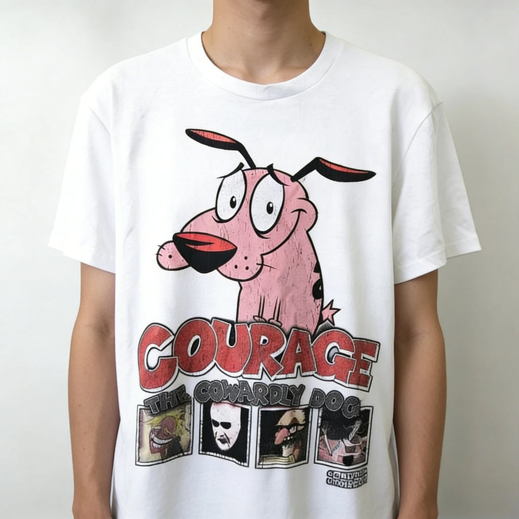 Courage the Cowardly Dog T-Shirt — Vintage Cartoon Graphic Tee