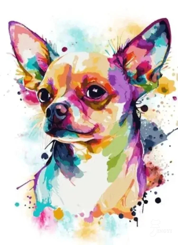 Chihuahua 5D Diamond Painting Kit — DIY Mosaic Embroidery Art for Dog Lovers