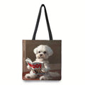 Maltese Dog Tote Bag – Cute & Funny Dog Lover Handbag