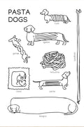Minimalist Dachshund Dopamine Poster – Fun Puppy Wall Art Print