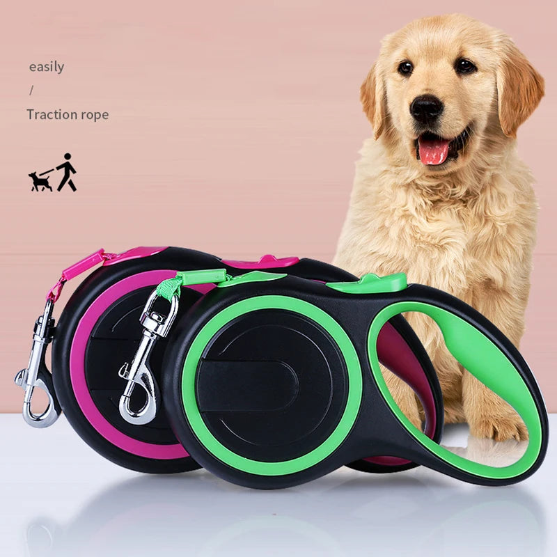 Retractable Dog Leash – Durable Nylon Extending Lead for Small, Medium & Large Dogs
