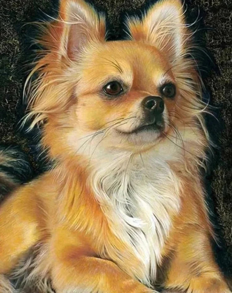 Chihuahua 5D Diamond Painting Kit — DIY Mosaic Embroidery Art for Dog Lovers