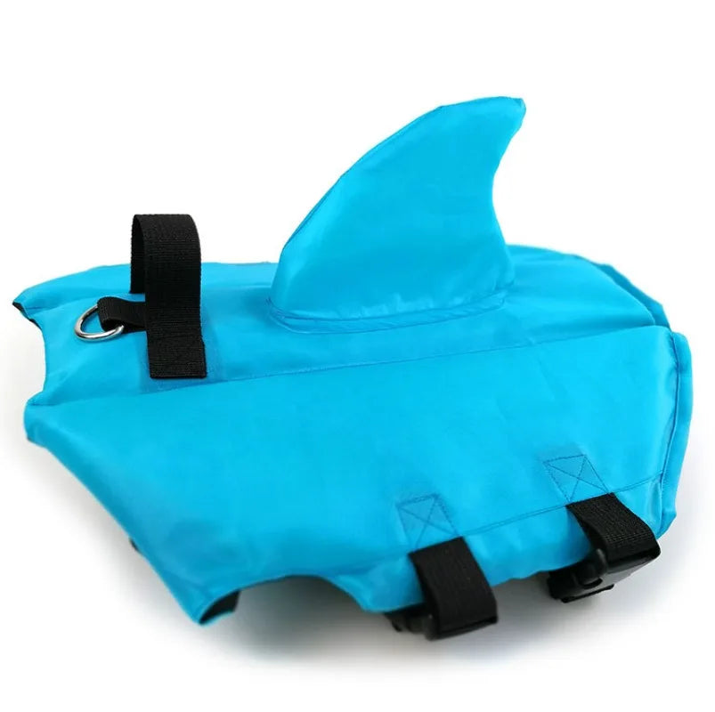Shark Fin Dog Life Jacket – Adjustable Swimming Safety Vest with Rescue Handle