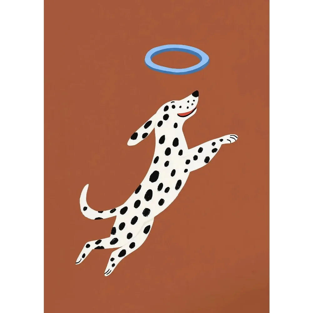 Cartoon Dog Illustrations Canvas Print – Cute Nordic Wall Art for Dog Lovers