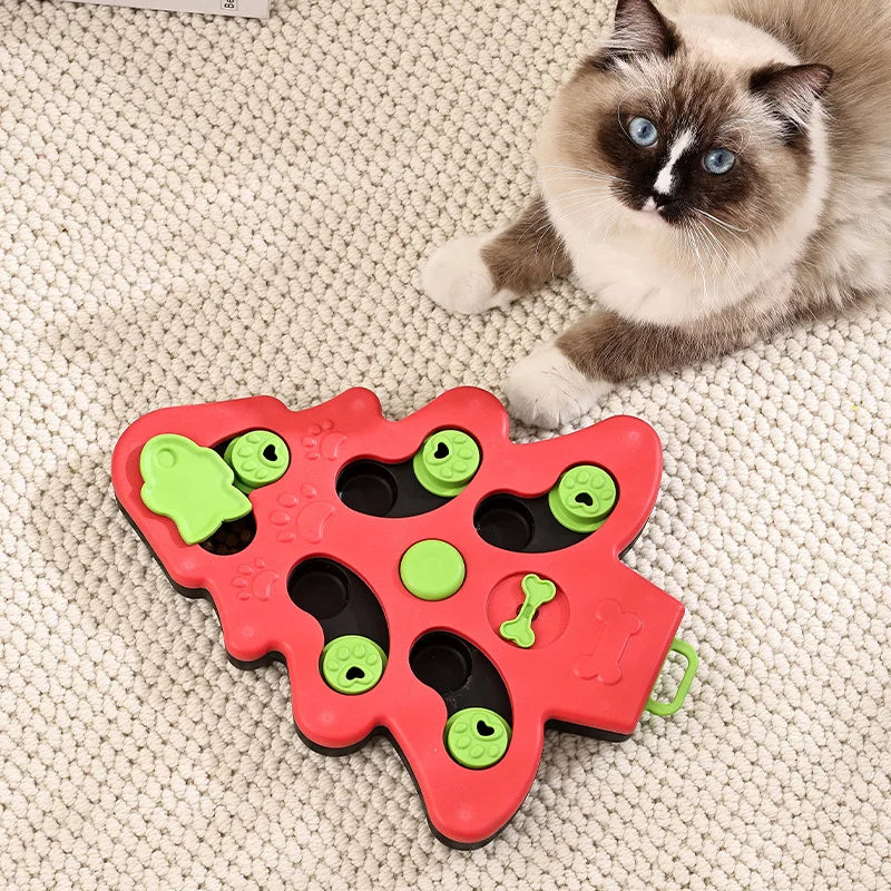 Dog Slow Feeder Puzzle Bowl — IQ Training & Anti-Gulping Food Dispenser