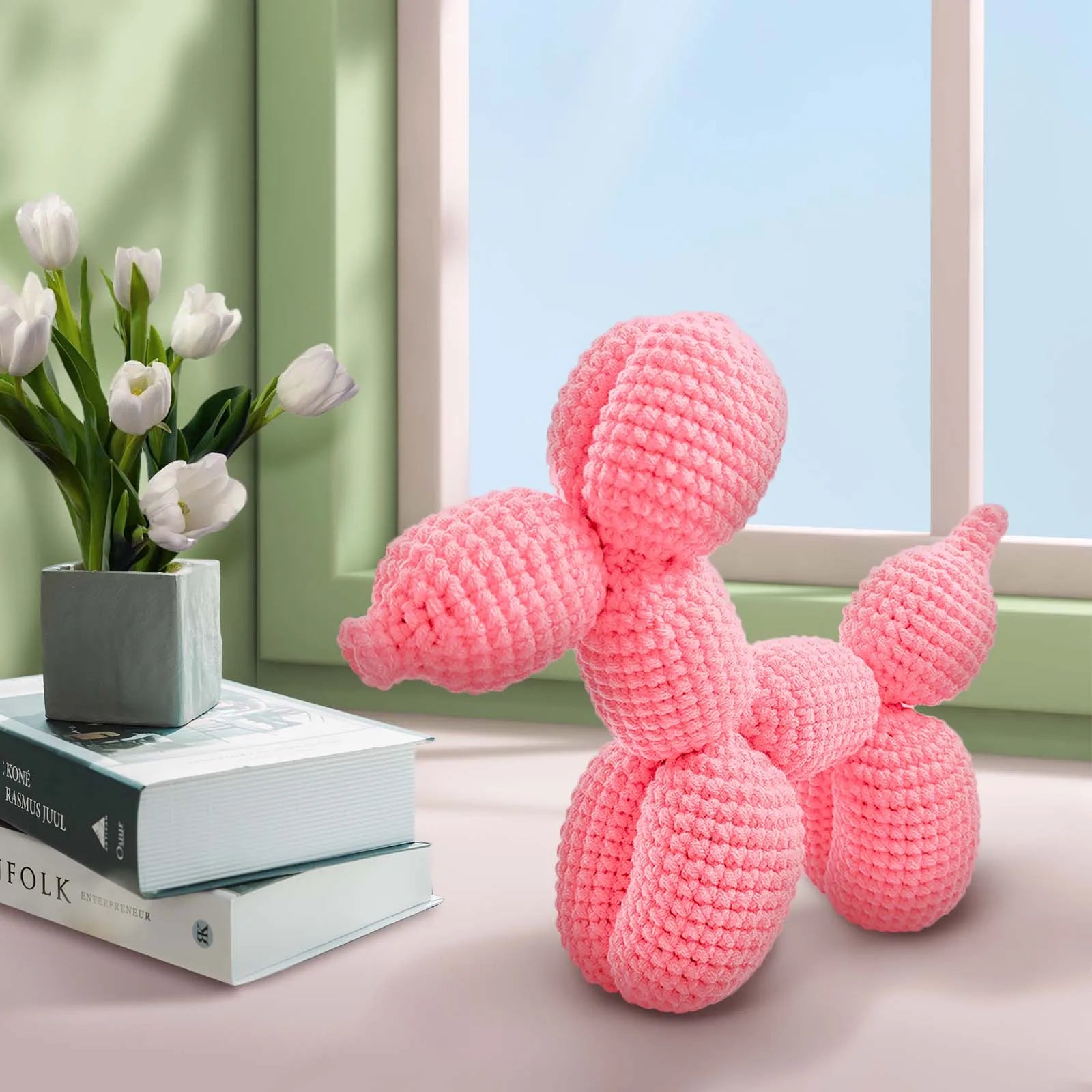 Balloon Dog Crochet Kit for Beginners — Amigurumi Starter Set