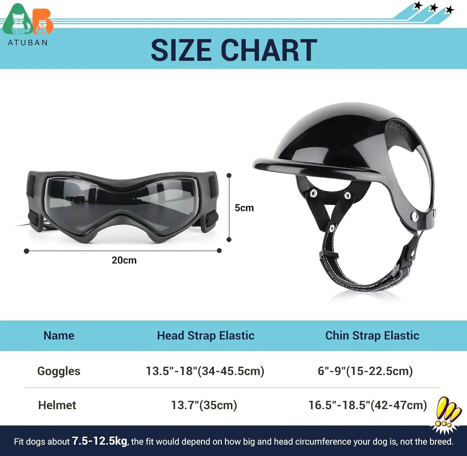 Dog Motorcycle Helmet & Goggles Set – Protective Riding Gear for Small Dogs