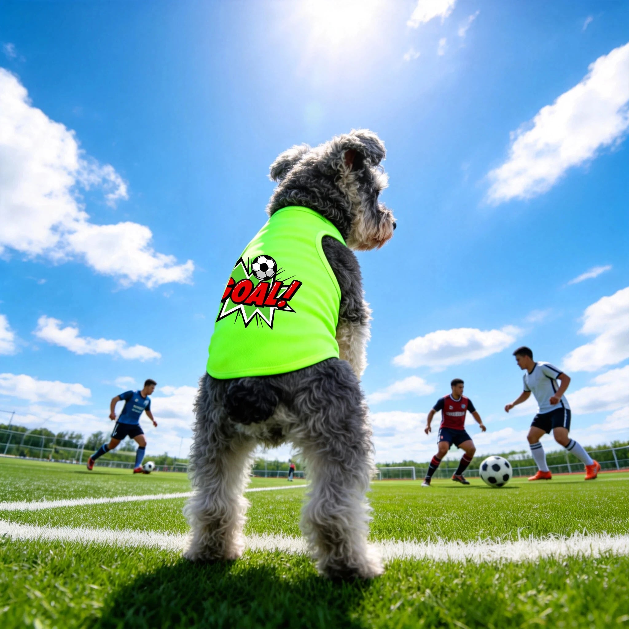 GOAL! Dog Soccer Shirt – Football Fan Pet T-Shirt