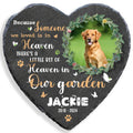 Pet Memorial Heart-Shaped Garden Stone – Personalised Cat & Dog Grave Marker