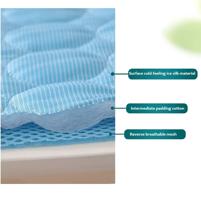 Cool Down Pet Cooling Mat — Breathable Dog & Cat Bed Blanket (XS–XXL)