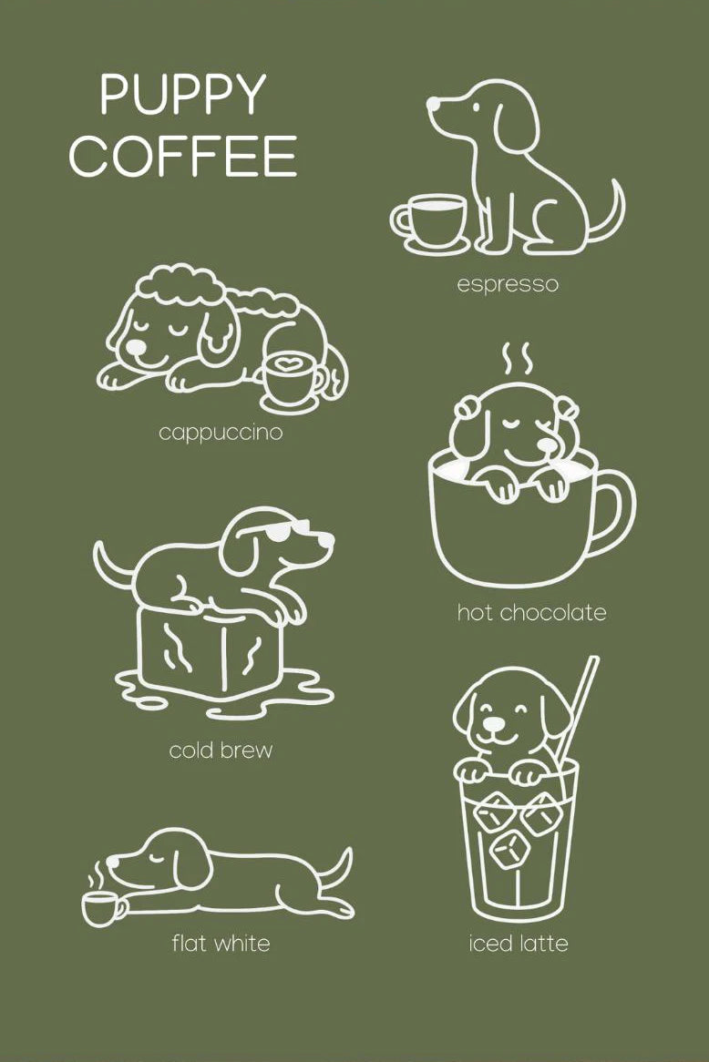 Minimalist Dachshund Dopamine Poster – Fun Puppy Wall Art Print