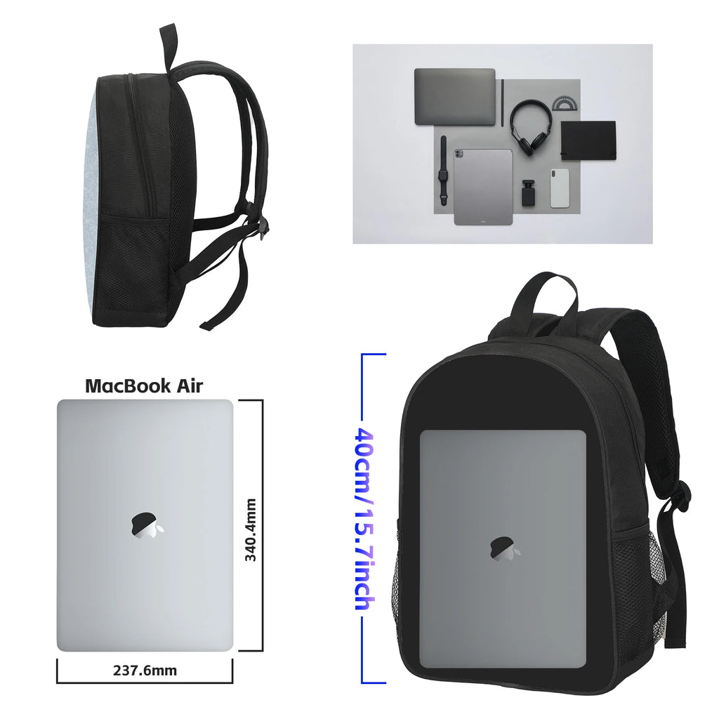 Dog Man Cartoon Backpack — Kids School Bag & Laptop Bag