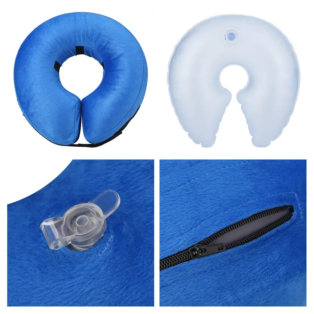 Inflatable Recovery Collar for Dogs & Cats – Soft E-Collar Alternative After Surgery