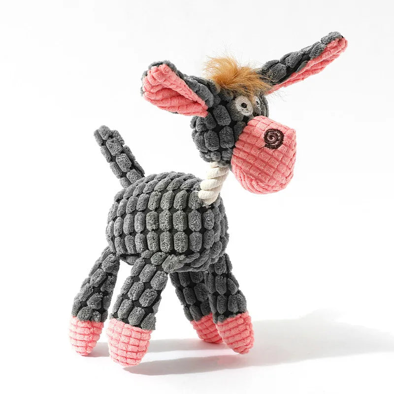 Funny Donkey Squeaky Plush Dog Toy