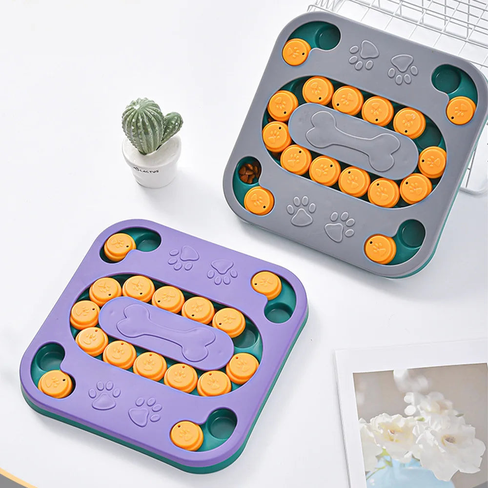 Dog Slow Feeder Puzzle Bowl — IQ Training & Anti-Gulping Food Dispenser