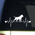American Bully & Pitbull Heartbeat Vinyl Decal Sticker – 21 Colours