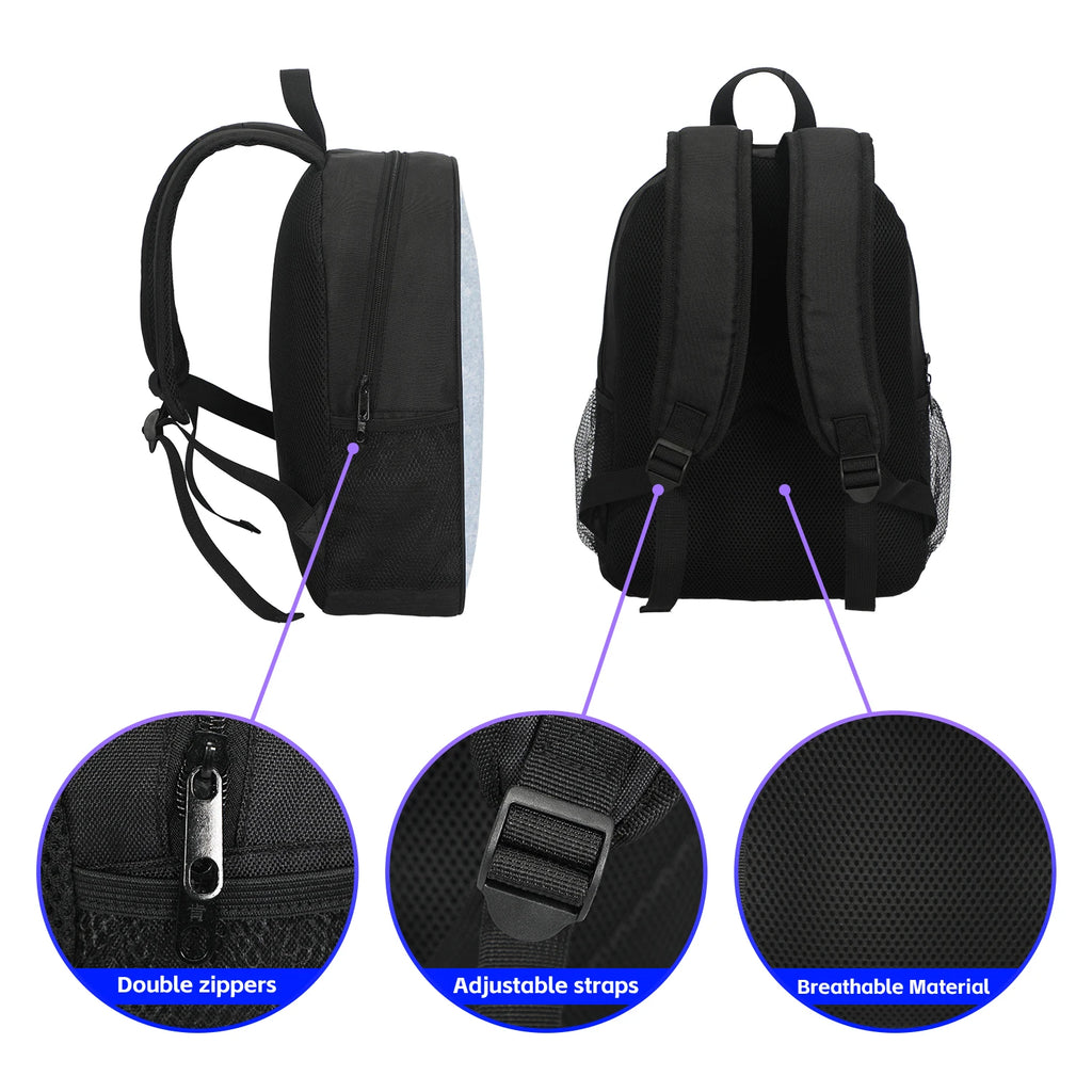 Dog Man Cartoon Backpack — Kids School Bag & Laptop Bag