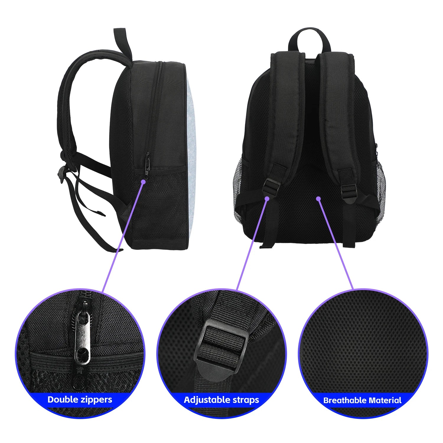 Dog Man Cartoon Backpack — Kids School Bag & Laptop Bag