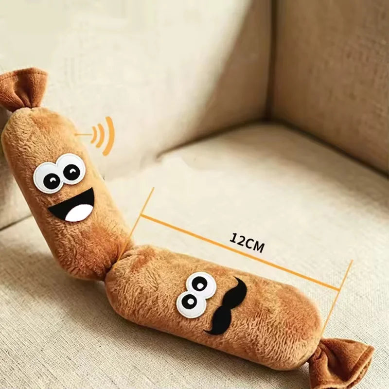 Squeaky Sausage Dog Toy – Plush Chew & Interactive Play