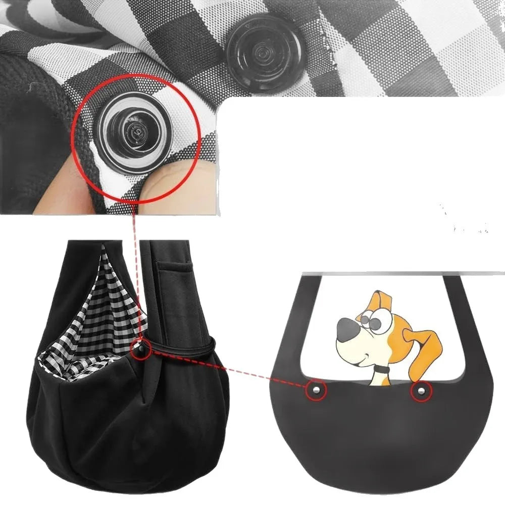 Hands-Free Dog Carrier Sling – Puppy Sling Bag for Small Dogs & Cats up to 5 kg