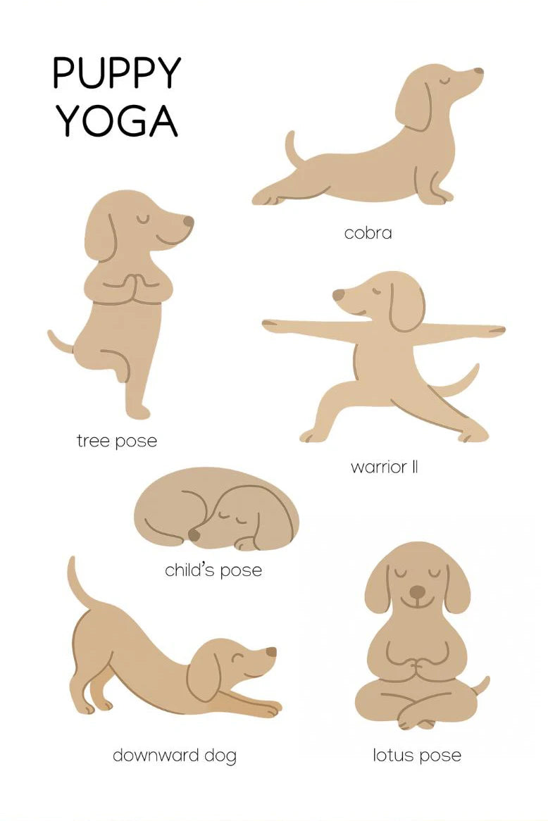 Minimalist Dachshund Dopamine Poster – Fun Puppy Wall Art Print
