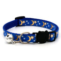 Colorful Dog & Cat Collar with Bell — Cartoon Paw Print, Adjustable, 14 Colours