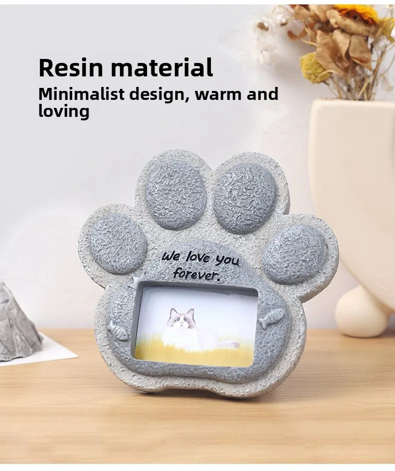 Pet Memorial Resin Tombstone – Desktop Ornament for Dogs, Cats & Small Animals